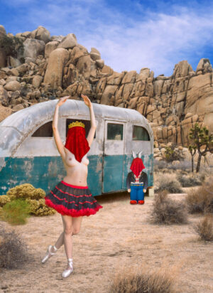 The Great Veiled Ballerina Dances in the Desert